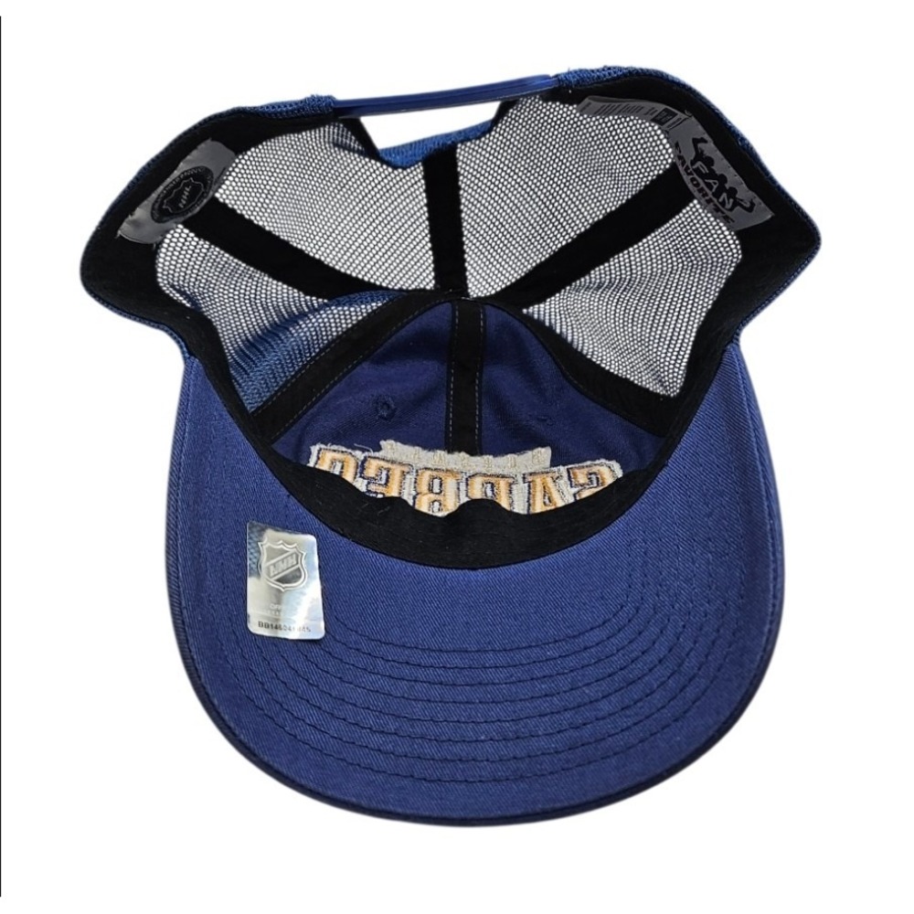 Buffalo Sabres Hat Blue Snap Back Cap Mens Adjustable Mesh Fan Favorite NHL‎ New - Picture 6 of 8